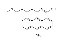 9-Amino-N-(5-(dimethylamino)pentyl)-4-acridinecarboxamide Structure