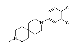 3-(3,4-二氯-苯基)-9-甲基-3,9-二氮杂螺[5.5]十一烷结构式