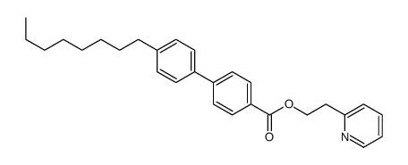 2-pyridin-2-ylethyl 4-(4-octylphenyl)benzoate Structure