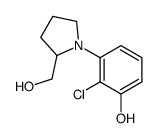 2-chloro-3-[2-(hydroxymethyl)pyrrolidin-1-yl]phenol Structure