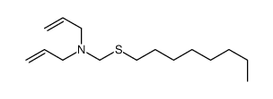 N-(octylsulfanylmethyl)-N-prop-2-enylprop-2-en-1-amine结构式
