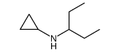 Cyclopropanamine, N-(1-ethylpropyl) Structure