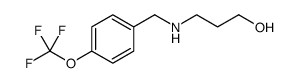 1-Propanol, 3-[[[4-(trifluoromethoxy)phenyl]methyl]amino] Structure