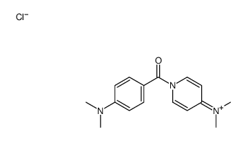[4-(dimethylamino)phenyl]-[4-(dimethylamino)pyridin-1-ium-1-yl]methanone,chloride Structure