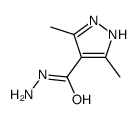 3,5-dimethyl-1H-pyrazole-4-carbohydrazide结构式