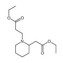 ethyl 3-[2-(2-ethoxy-2-oxoethyl)piperidin-1-yl]propanoate Structure