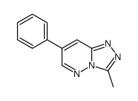 7-phenyl-3-methyl-1,2,4-triazolo-(4,3b)pyridazine结构式