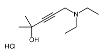 5-(diethylamino)-2-methylpent-3-yn-2-ol,hydrochloride结构式