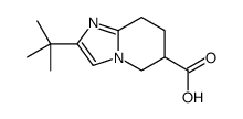 2-tert-butyl-5,6,7,8-tetrahydroimidazo[1,2-a]pyridine-6-carboxylic acid结构式