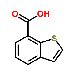 1-苯并噻吩-7-羧酸结构式