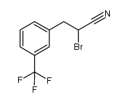 m-trifluoromethyl-α-bromohydrocinnamonitrile Structure