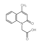 (4-甲基-2-氧代喹啉-1(2H)-基)乙酸结构式