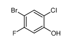4-BROMO-2-CHLORO-5-FLUOROPHENOL structure