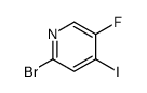 2-溴-5-氟-4-碘吡啶结构式
