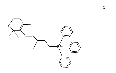 β-Jonylidenaethyl-triphenyl-phosphonium-chlorid结构式