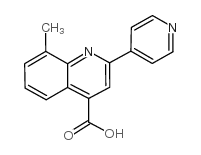 8-甲基-2-吡啶-4-基喹啉-4-羧酸结构式