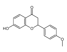 7-hydroxy-2-(4-methoxyphenyl)-2,3-dihydrochromen-4-one结构式