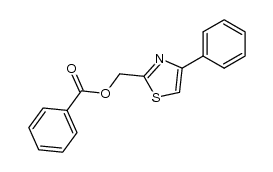 benzoic acid-(4-phenyl-thiazol-2-ylmethyl ester)结构式