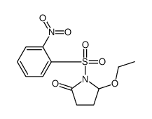5-ethoxy-1-(2-nitrophenyl)sulfonylpyrrolidin-2-one结构式