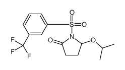 5-propan-2-yloxy-1-[3-(trifluoromethyl)phenyl]sulfonylpyrrolidin-2-one结构式