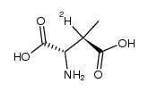 (2S,3S)-[3-2H]-3-methylaspartic acid结构式