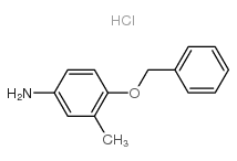 4-(苄氧基)-3-甲基苯胺盐酸盐结构式
