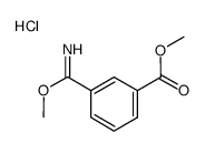 3-[亚氨基(甲氧基)甲基]苯甲酸甲酯盐酸盐结构式
