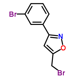 5-溴甲基-3-(3-溴苯基)异噁唑结构式