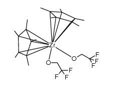 Cp'2Zr(OCH2CF3)2 Structure