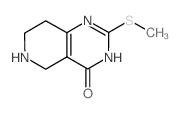 2-(Methylthio)-5,6,7,8-tetrahydropyrido-[4,3-d]pyrimidin-4(3H)-one Structure