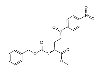 benzyl (S)-1-(methoxycarbonyl)-3-(4-nitrophenylsulfinyl)propylcarbamate Structure