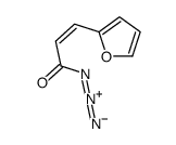 (E)-3-(呋喃-2-基)丙-2-烯酰基叠氮化物结构式