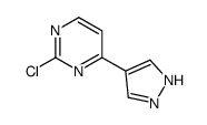 2-Chloro-4-(1H-pyrazol-4-yl)pyrimidine Structure
