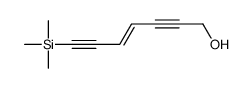 7-trimethylsilylhept-4-en-2,6-diyn-1-ol结构式