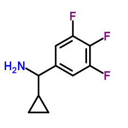 1-Cyclopropyl-1-(3,4,5-trifluorophenyl)methanamine Structure