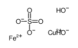 copper,iron(2+),dihydroxide,sulfate Structure
