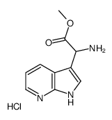 D,L-7-AZA-3-INDOLYLGLYCINE, METHYL ESTER, HYDROCHLORIDE结构式