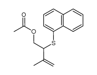 3-methyl-2-(naphthalen-1-ylthio)but-3-en-1-yl acetate Structure