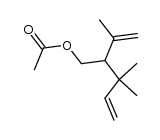 acetic acid-(2-isopropenyl-3,3-dimethyl-pent-4-enyl ester) Structure