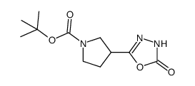 tert-butyl 3-(5-oxo-4,5-dihydro-1,3,4-oxadiazol-2-yl)pyrrolidine-1-carboxylate Structure
