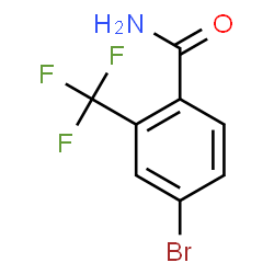 4-溴-2-(三氟甲基)苯甲酰胺结构式