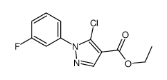 5-氯-1-(3-氟苯基)-1H-吡唑-4-羧酸乙酯结构式