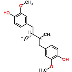 (-)-Dihydroguaiaretic acid Structure