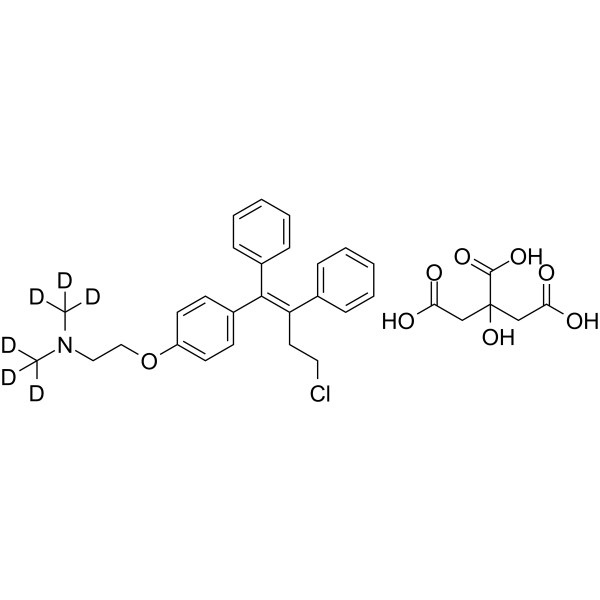 Toremifene-d6 citrate Structure