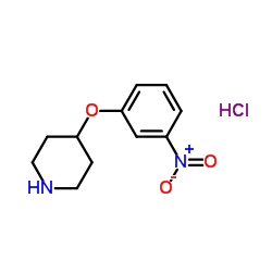 4-(3-硝基苯氧基)哌啶盐酸盐结构式