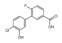 3-(4-chloro-3-hydroxyphenyl)-4-fluorobenzoic acid Structure