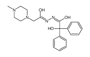 2-hydroxy-N'-[2-(4-methylpiperazin-1-yl)acetyl]-2,2-diphenylacetohydrazide Structure