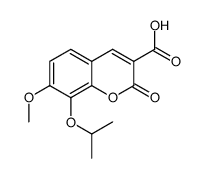 8-isopropoxy-7-methoxy-2-oxo-2H-chromene-3-carboxylic acid Structure