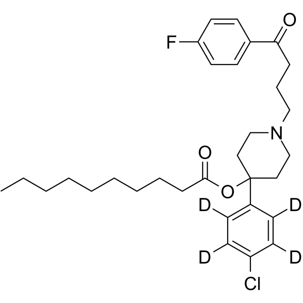 Haloperidol-d4 decanoate结构式