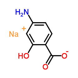 对氨基水杨酸钠结构式